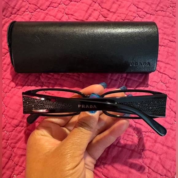 Black Prada frames with Swarovski crystals - Picture 9 of 11